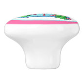 niedliche Dekoration in Strandpink Keramikknauf (Seitenansicht)