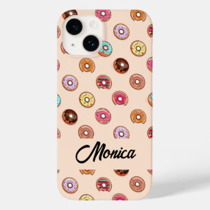 Niedliche dekorative Donuts auf rosa Case-Mate iPhone 14 Hülle