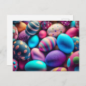 Niedliche dekorative festliche Ostereier Postkarte (Vorne/Hinten)