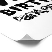 Niedliche dekorative glücklich 70. Geburtstag, sie Poster (Ecke)