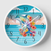 niedliche Delfinfreunde Uhr (Vorderseite)