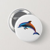 Niedliche Delphin Button (Vorne & Hinten)