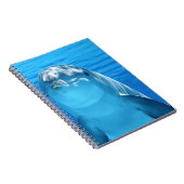 Niedliche Delphin im Ozean Notizblock (Rechte Seite)