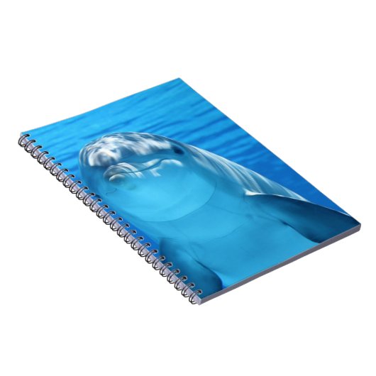 Niedliche Delphin im Ozean Notizblock (Rechte Seite)