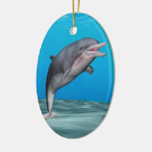Niedliche Delphin Keramikornament (Links)