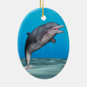 Niedliche Delphin Keramikornament (Hinten)