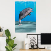 Niedliche Delphin Poster (Heimbüro)