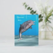 Niedliche Delphin Postkarte (Stehend Vorderseite)