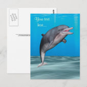 Niedliche Delphin Postkarte (Vorne/Hinten)