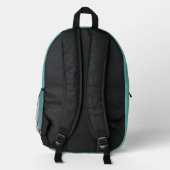 Niedliche Delphin unter der Meeresoberfläche Bedruckter Rucksack (Rückseite)