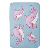 Niedliche Delphinbadematten Badematte (Vorderseite Vertikal)