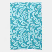 Niedliche Delphine Geschirrtuch (Vertikal)