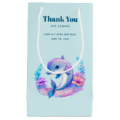 Niedliche Delphine-Kreatur Geburtstag Vielen Dank Kleine Geschenktüte (Vorderseite)