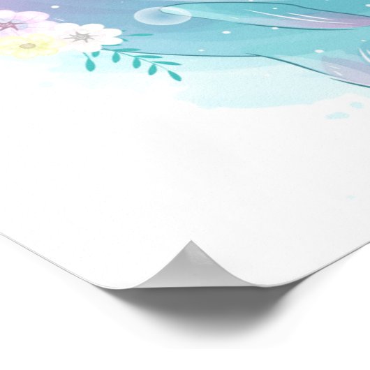 Niedliche Delphine Poster (Ecke)