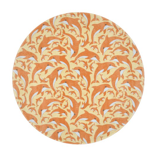 Niedliche Delphine Schneidebrett (Vorderseite)