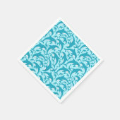 Niedliche Delphine Serviette (Ecke)