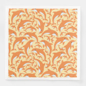 Niedliche Delphine Serviette (Vorderseite)