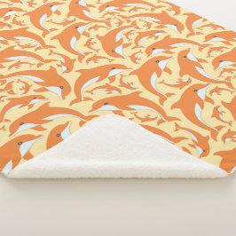 Niedliche Delphine Sherpadecke