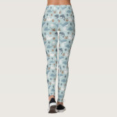 Niedliche Delphine, Siegel und Kraken Leggings (Rückseite)