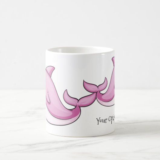 Niedliche Delphine-Tasse Kaffeetasse (Mittel)
