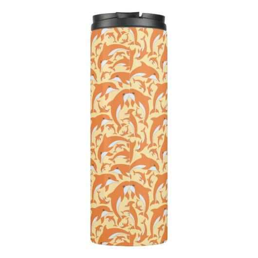 Niedliche Delphine Thermosbecher (Rückseite)