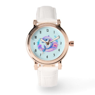 Niedliche Delphinmeerkreatur Armbanduhr