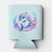 Niedliche Delphinmeerkreatur Dosenkühler (Rückseite)