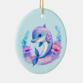 Niedliche Delphinmeerkreatur Keramik Ornament (Rechts)