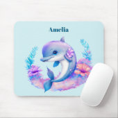 Niedliche Delphinmeerkreatur Mousepad (Mit Mouse)