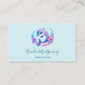 Niedliche Delphinmeerkreatur Visitenkarte (Vorderseite)