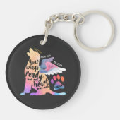 Niedliche Design-Liebe für Dog Pet Memorial Waterc Schlüsselanhänger (Rückseite)