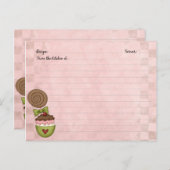 Niedliche Desserts Rezeptionskarten Postkarte (Vorne/Hinten)