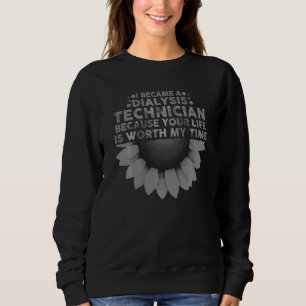 Niedliche Dialyseassistentin für Männer Hämodialys Sweatshirt