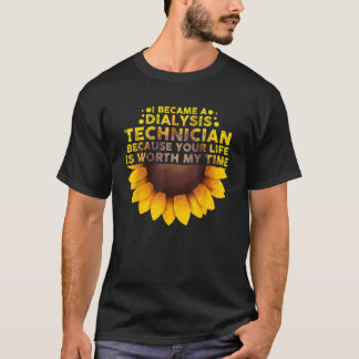 Niedliche Dialyseassistentin für Männer Hämodialys T-Shirt