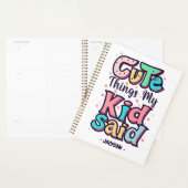 Niedliche Dinge, die mein Kind individuell sagte Planer (Anzeige)