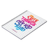 Niedliche Dinge, die mein Kind sagte Geschenk für Notizblock (Linke Seite)