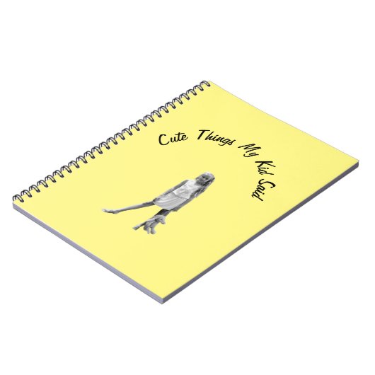 Niedliche Dinge, die mein Kind sagte Notebook Notizblock (Linke Seite)