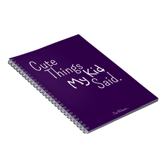 Niedliche Dinge, die mein Kind sagte Notebook Notizblock (Rechte Seite)
