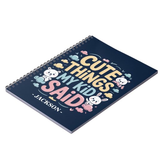Niedliche Dinge, die mein Kind sagte Notizblock (Linke Seite)