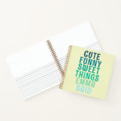 Niedliche Dinge, die mein Kind sagte Personalisier Notizblock (Innenseite)