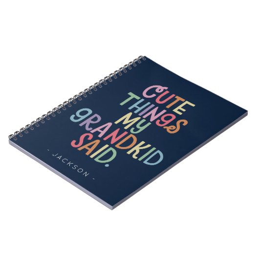 Niedliche Dinge, die meine Großmutter sagte: Noteb Notizblock (Linke Seite)