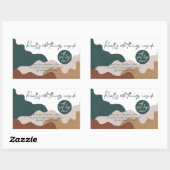 Niedliche Dinge in Business Packaging Rechteckiger Aufkleber (Blatt)