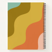 Niedliche Dinge sagte mein Kind Groovy farbenfroh Notizblock (Rückseite)