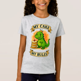 Niedliche Dino Birthday King My Cake Meine Regeln T-Shirt