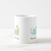 Niedliche Dino-Familie , Personalisierte Matching- Kaffeetasse (Mittel)
