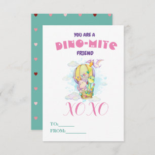 Niedliche Dino-mite Dinosaurier Friend Valentine's