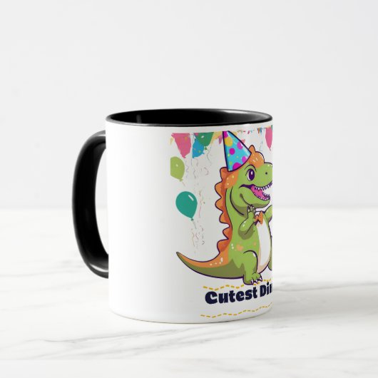 Niedliche Dino-Tasse Tasse (Vorderseite Links)