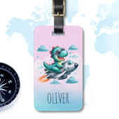 Niedliche Dino Trex Pilot Gepäckanhänger