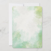 Niedliche DIno Wildblume Dinosaurier 1. Geburtstag Save The Date (Rückseite)