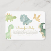 Niedliche Dinosaur Baby Duschbücher für Baby Begleitkarte (Vorderseite)